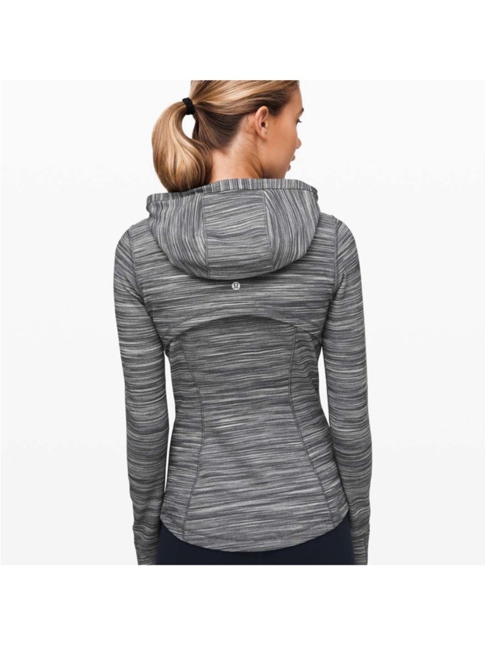 lululemon define Heather Gray Hooded Jacket - Nulu size 6 - Picture 3 of 6